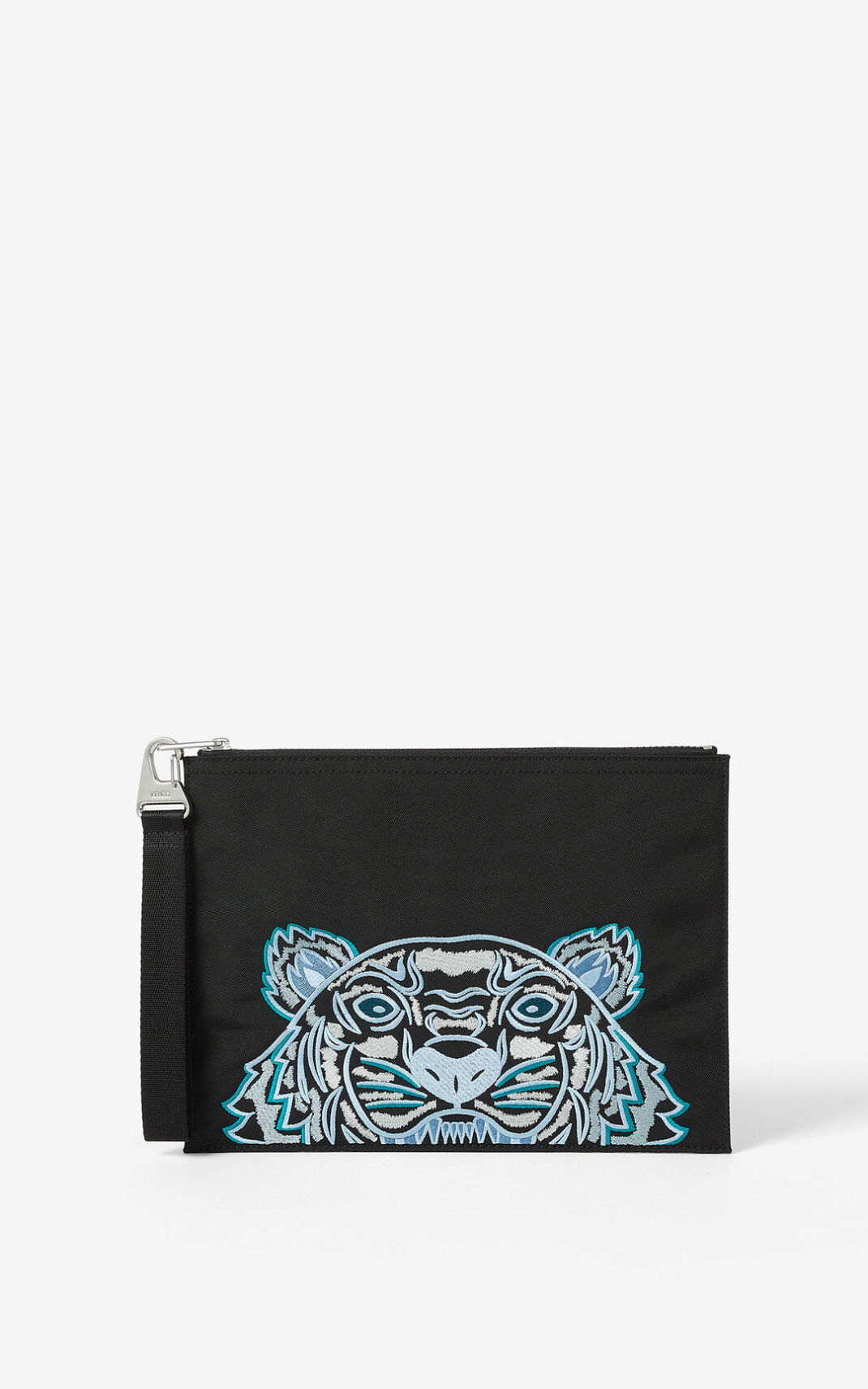 Bolsas Pequenas Kenzo Large Lona Kampus Tiger Masculino - Pretas | 613YASMKN